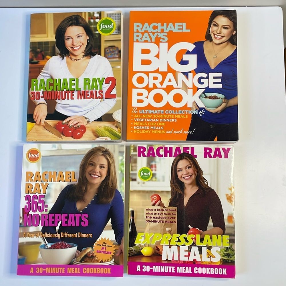 Rachael Ray cookbooks. Paperback.Set‎ of 4 books. Excellent used condition.